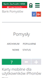 Mobile Screenshot of bankpomyslow.bzwbk.pl