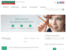 Tablet Screenshot of bankpomyslow.bzwbk.pl